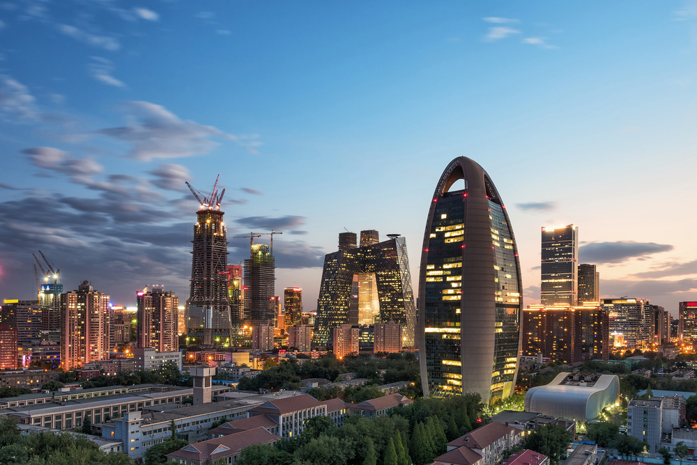 pechino Beijing skyline 