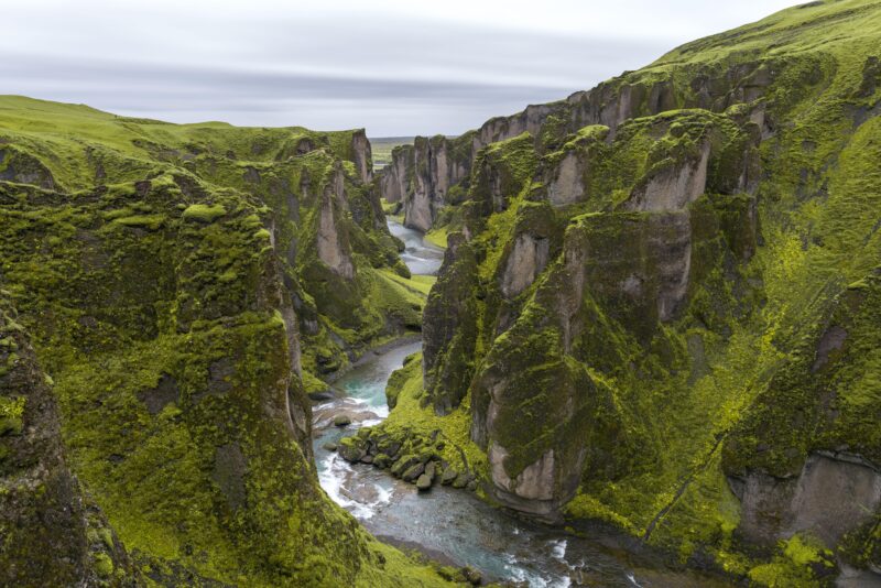 Fjaðrárgljúfur Canyon islanda del sud
